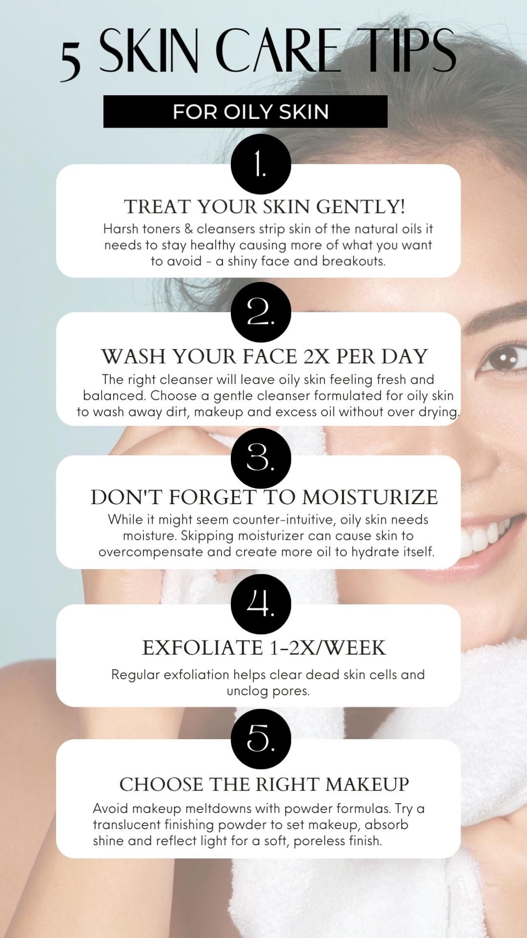 Oily Skin: 5 Skin Care Tips